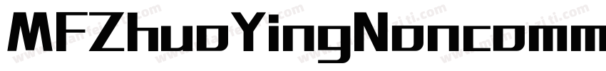 MFZhuoYingNoncommercial Regular字体转换